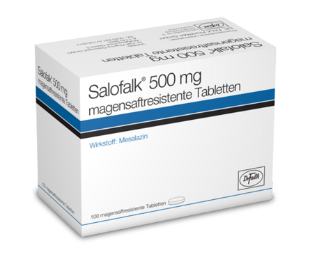 Packshot Salofalk® 500mg Magensaftresistente Tabletten - Dr. Falk Pharma Österreich